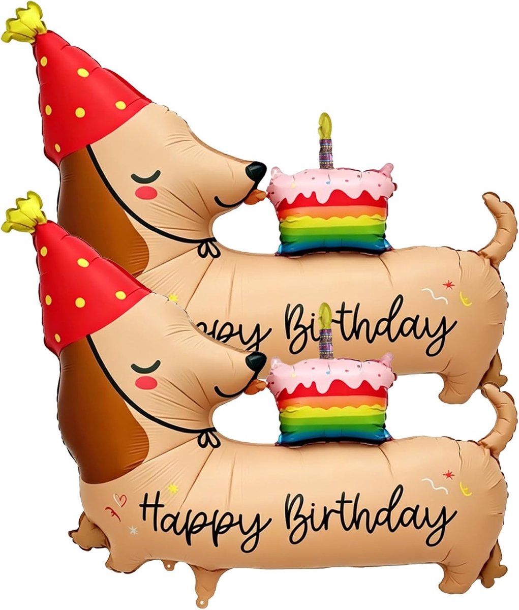 XXL hondenballonnen - reuzenballon - folieballon - perfecte verjaardagsdecoratie voor honden - ShopVlot