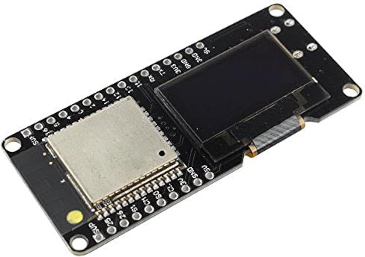 SnelShoppen - ESP32 OLED Ontwikkelbord WiFi Bluetooth Dual Mode ESP WROOM 32 Wemos Compatibel met Arduino - 2.4GHz, Klein en Krachtig voor IoT Project