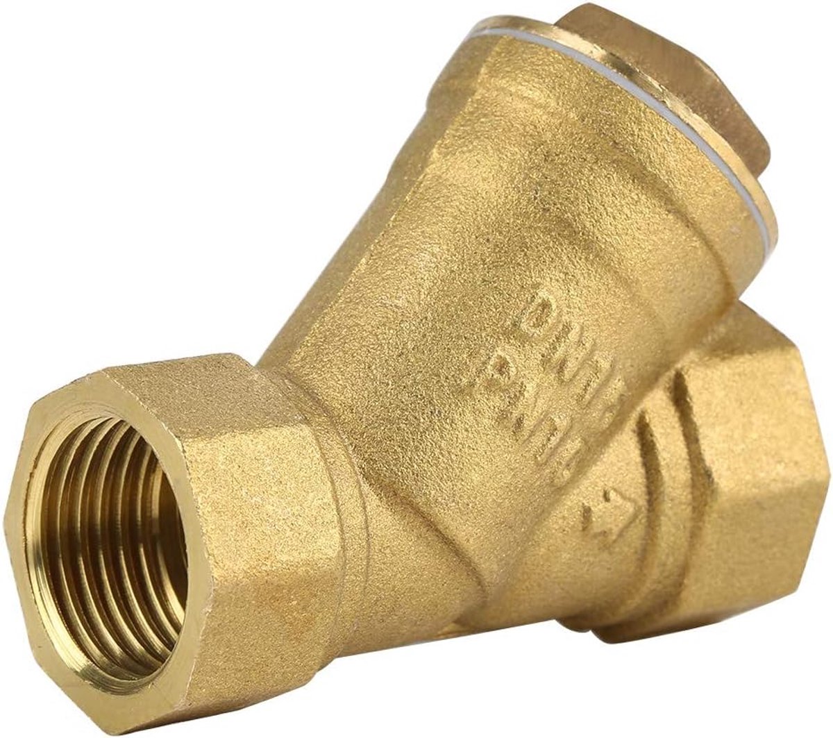 SnelShoppen - Messing Strainer Filter 1/2" BSPP Vrouwelijke Draad Y Vormige Ventielverbinder voor Water en Olie Scheiding DN15 Verbinding Filter