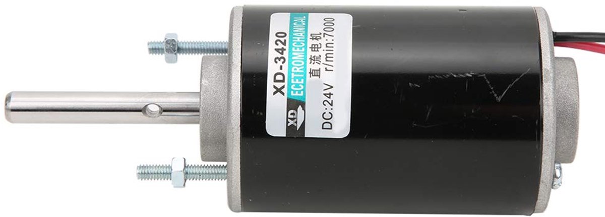 SnelShoppen - Snelheidsregelbare Elektrische Aandrijfmotor 12V/24V 30W, DC Permanent Magnet, Reversible, Weinig Geluid, Voor Doe-Het-Zelf Generator XD