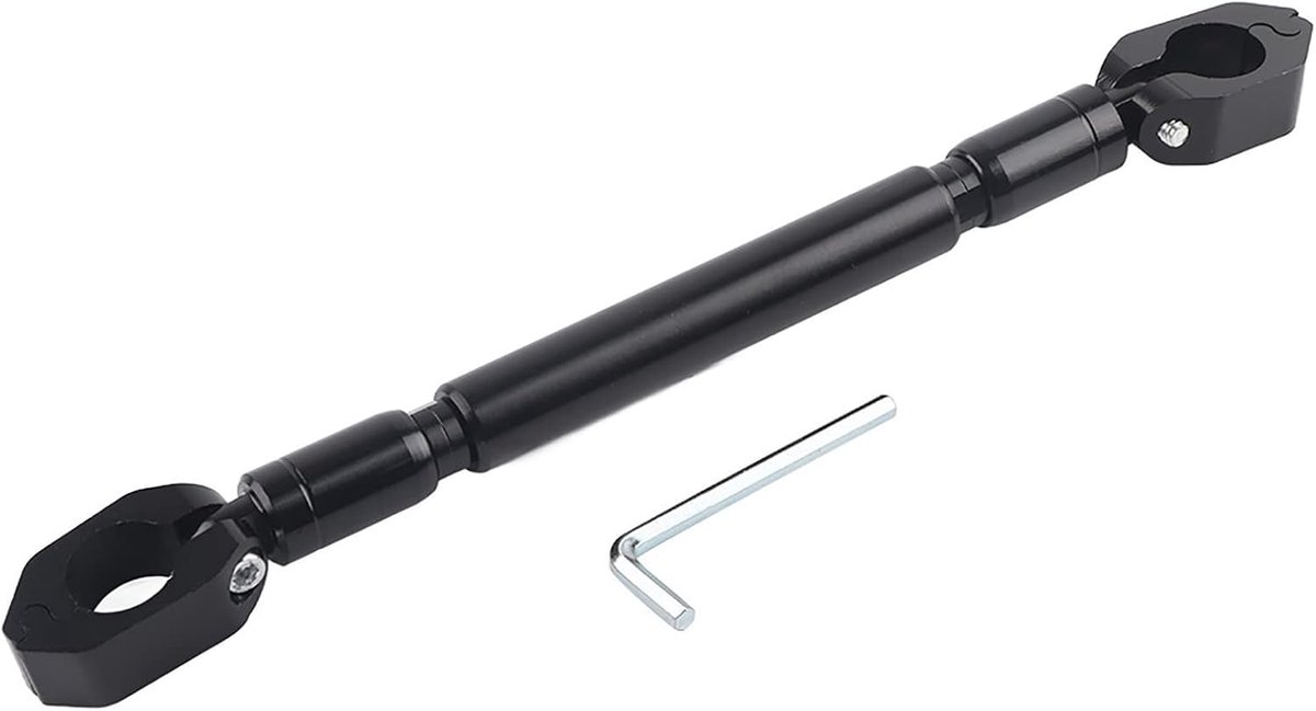 SnelShoppen - Motorfiets Balansbalk 22mm Universele Motorfiets Handvat Balans Kruisbalk Aluminium Legering Zwart - Motoraccessoires
