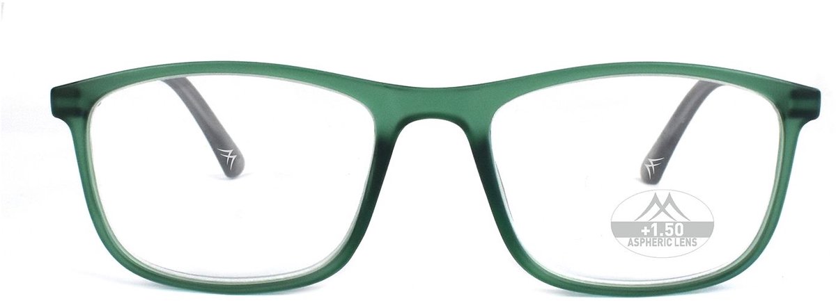 Montana Eyewear leesbril HMR49D +1.50 Groen Grijs Rechthoekig