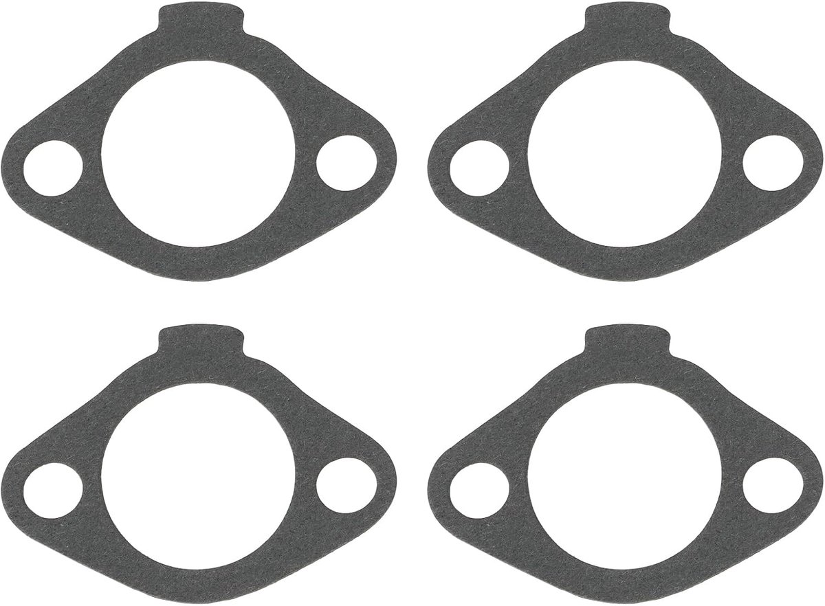 SnelShoppen - 4 Stuks Grasmaaier Inlaatspruitstuk Pakking 60.5mm x 30mm Vervangend Onderdeel voor Kohler M18 M20 MV16 MV18 MV20 Grijs