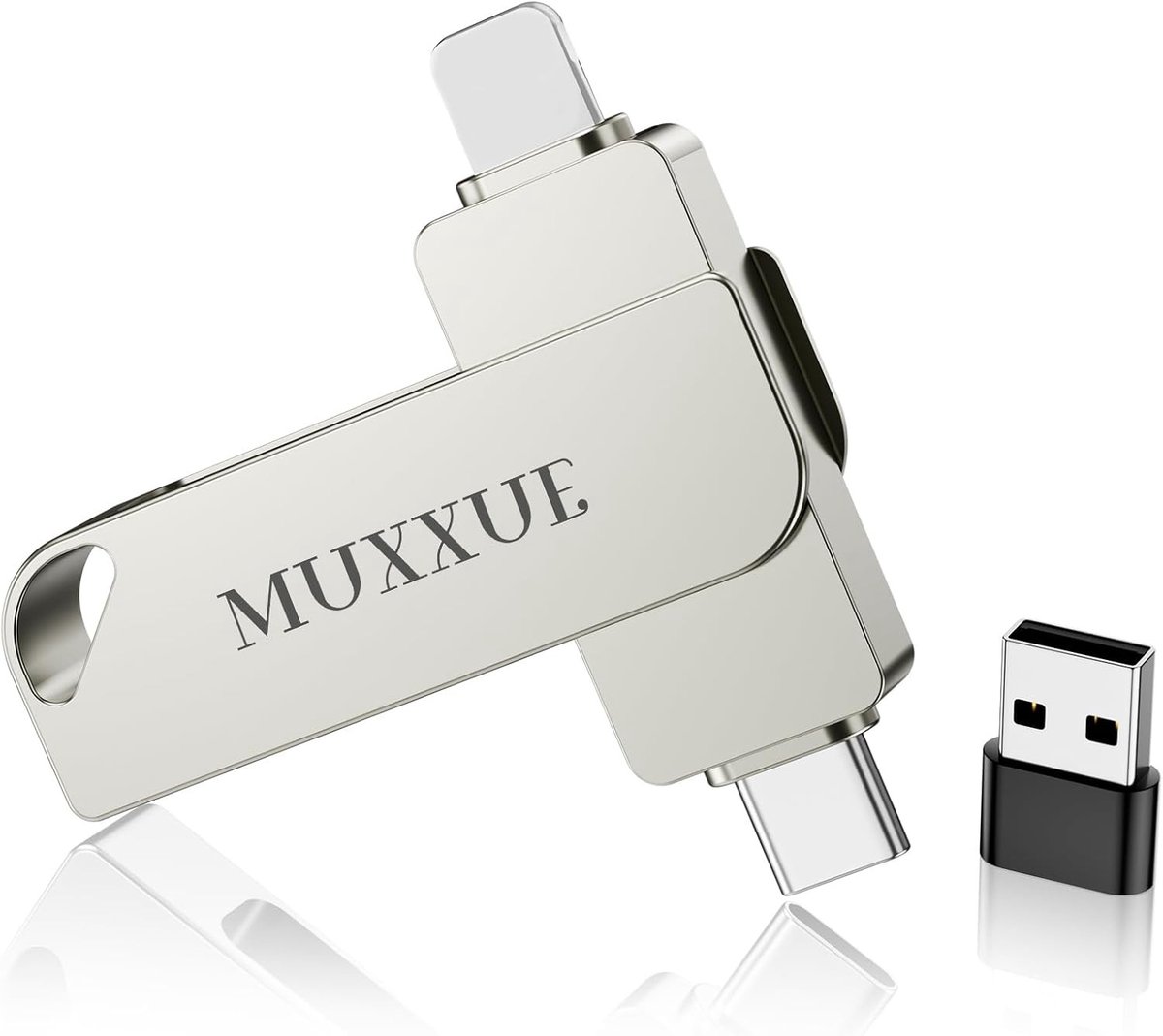 USB-stick - 128 GB - USB-C - 3-in-1 Geheugenstick voor Telefoon, Tablet en PC