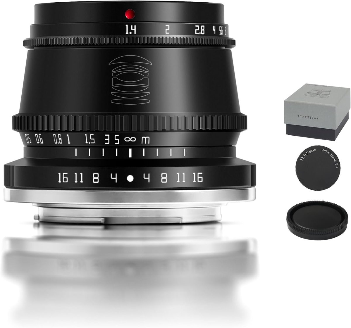 SnelShoppen - 35mm f1.4 Handmatige Focus Lens voor M43 Camera's - Zwart - Professionele Portretfotografie - Hoge Lichtgevoeligheid - Ideaal voor Dagel