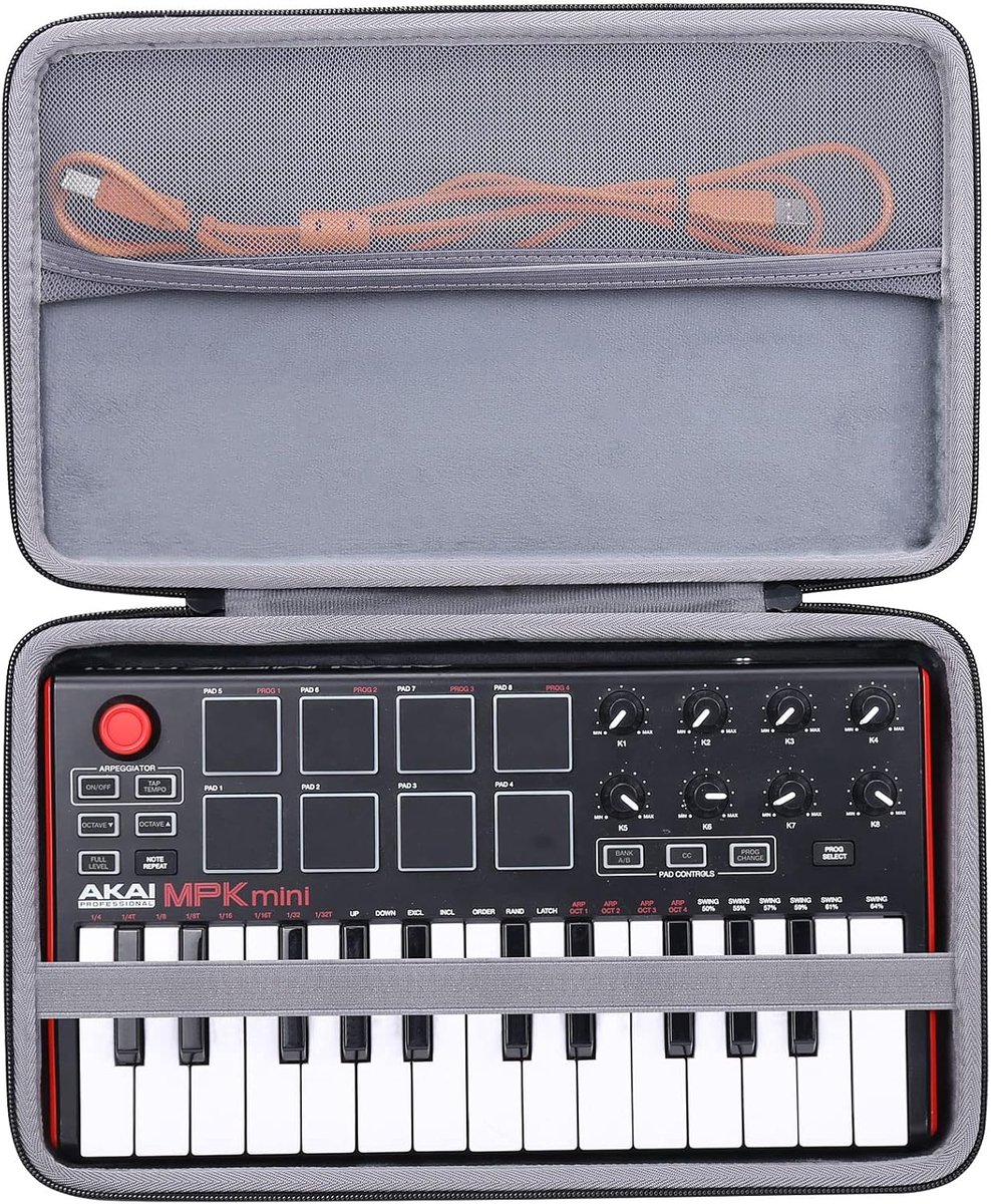 SnelShoppen - Opbergcase Hard Travel Beschermhoes voor USB MIDI Keyboard Controller 25 Toetsen, EVA Materiaal, Met Handvat, Ideaal voor Reizen en Muzi