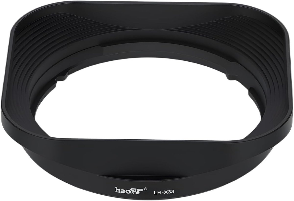 Metaal vierkante bayonet lenskap voor Fujifilm XF 33mm F1.4 en 23mm f1.4 II - Bescherming, vermindering van lensflare en verbeterde beeldkwaliteit
