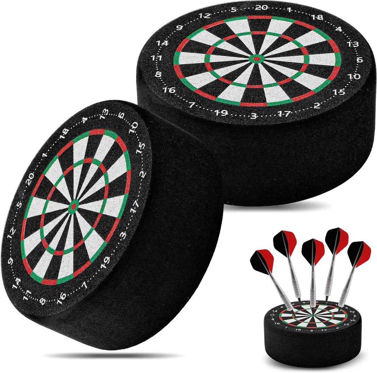 Dartpijlhouder 10 cm - mini-doelschijven - 2 stuks - ruimtebesparend opbergsysteem voor dartpijlen - ShopVlot