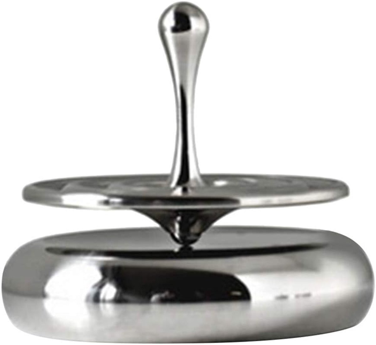 SnelShoppen - Toll Draaiend Magnetisch Decoratie Bureau Drops Spinner Speelgoed Cadeau - Rvs, Uniek Ontwerp, Originele Gadget voor Thuis en Kantoor