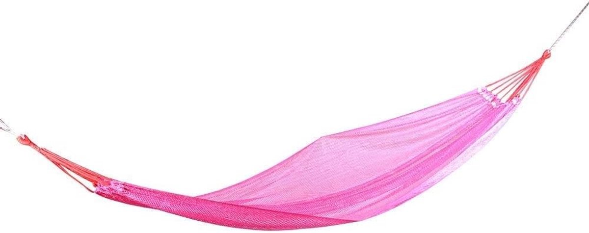 SnelShoppen - Hammock net, draagbare kleine mesh stof ademende hangmat voor tuin, buiten, kamperen, vrijetijd accessoires, max 250kg