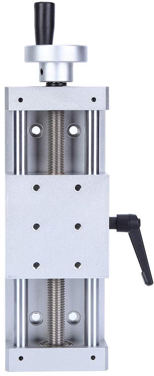 SnelShoppen - Sliding Table Linear Track Stage 100mm - Hoge Precisie Aluminium Legering - 80x80mm Tafel voor Productiemachines en Inspectieapparatuur