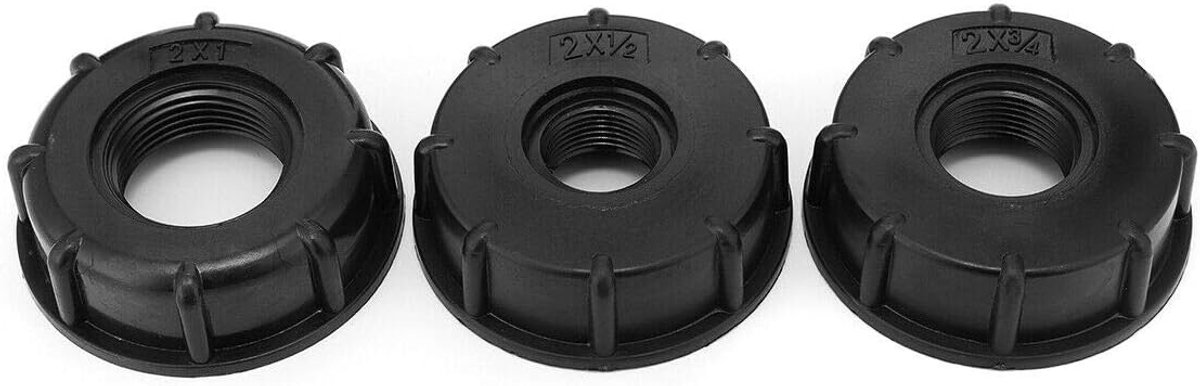 SnelShoppen - IBC Water Tank Adapter 3/4" 60mm Dikke Draad Aansluiting voor 1000 Liter Vaten, Hoogwaardige Kunststof, Duurzaam, Voor Thuisgebruik en T