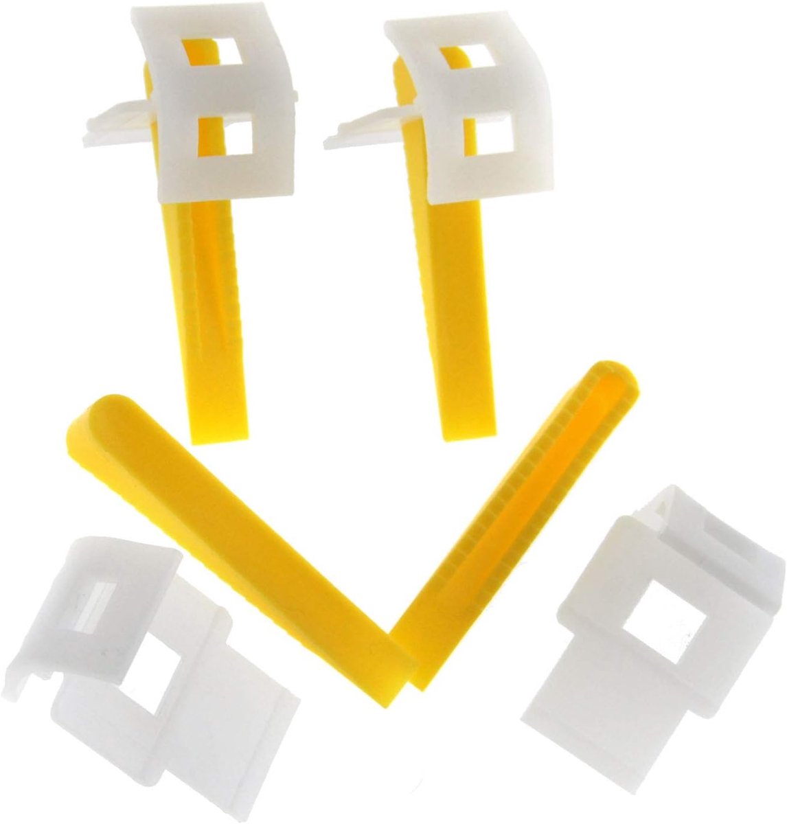 SnelShoppen - Tegel Nivelering Plastic Spacers Tegel Gereedschap 100 Stuks Clips + 100 Stuks Wedges voor Vloer en Wand Tegelsysteem