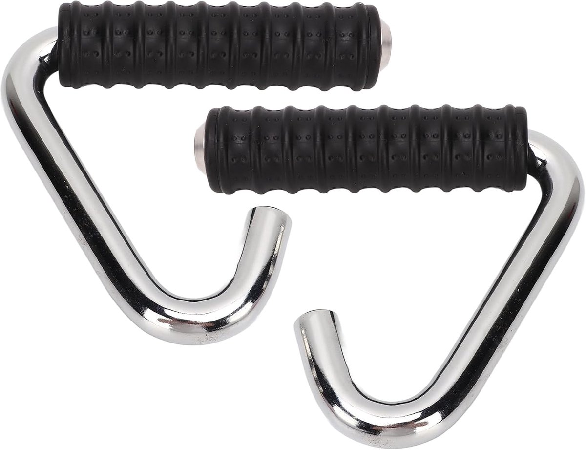 SnelShoppen - Fitness Grip C-Shape Handgrepen voor Pull-Ups, Rubber Wrap, Universeel, 2 Stuks, Stevig en Comfortabel voor Training en Krachttraining