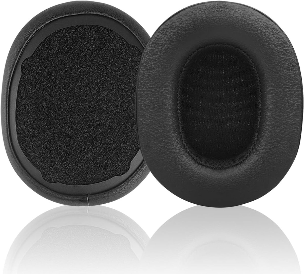 SnelShoppen - Vervangende Oorkussens voor Hoofdtelefoons, Geschikt voor Skullcandy, Zachte Hoesjes, Zwart, Comfortabel, Ideaal voor Luisteren Thuis of