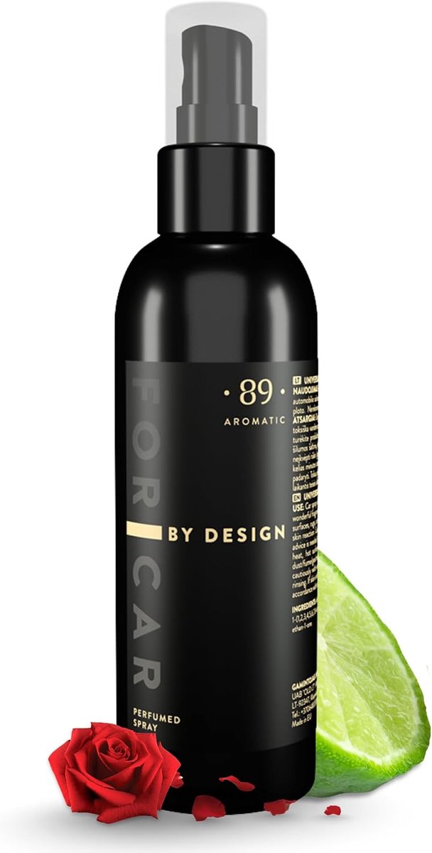SnelShoppen - Autoluchtverfrisser & Geurverwijderaar - Fris Citrus Bergamot Geur 100ml, Langdurige Auto Geur Spray, Anti-Rookgeur & Onpleasant Geuren,