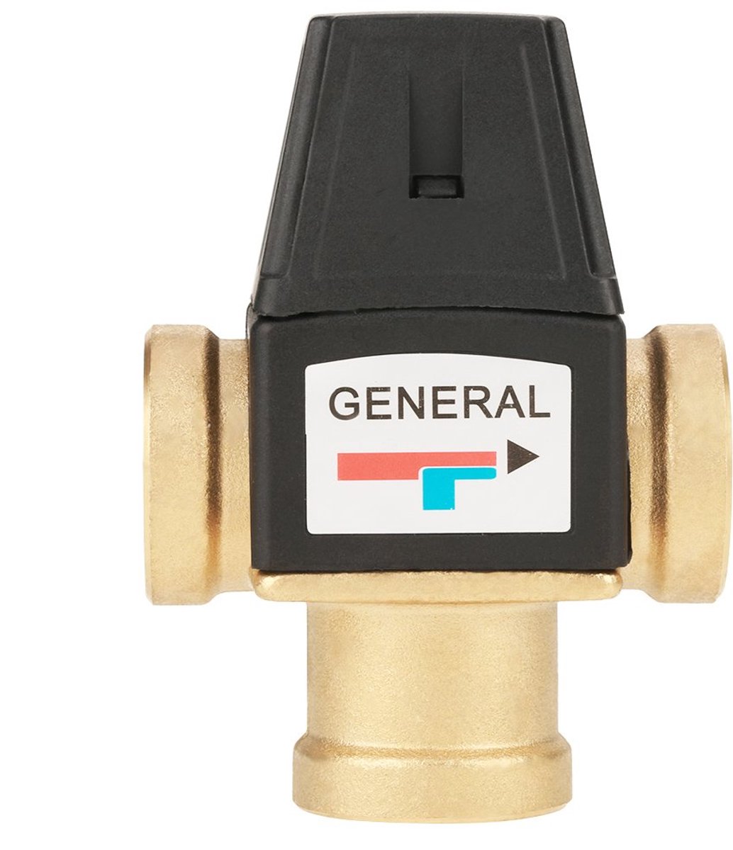 SnelShoppen - DN20 Thermostatische Mengkraan voor Warm en Koud Water, 3-Weg Vrouwelijke Draad Mengkraan voor Zonneboiler en Kraan, Veiligheid voor War