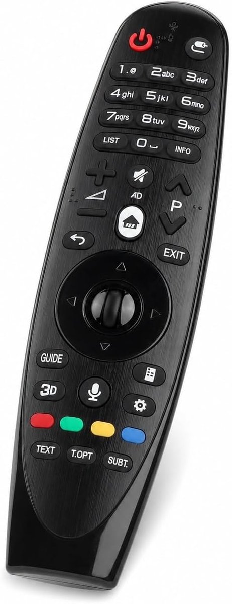 SnelShoppen - Universele Afstandsbediening voor LG Smart TV - Vervangende MR600 TV Afstandsbediening - Geschikt voor Serie LF63 en UF95 - Duurzaam ABS