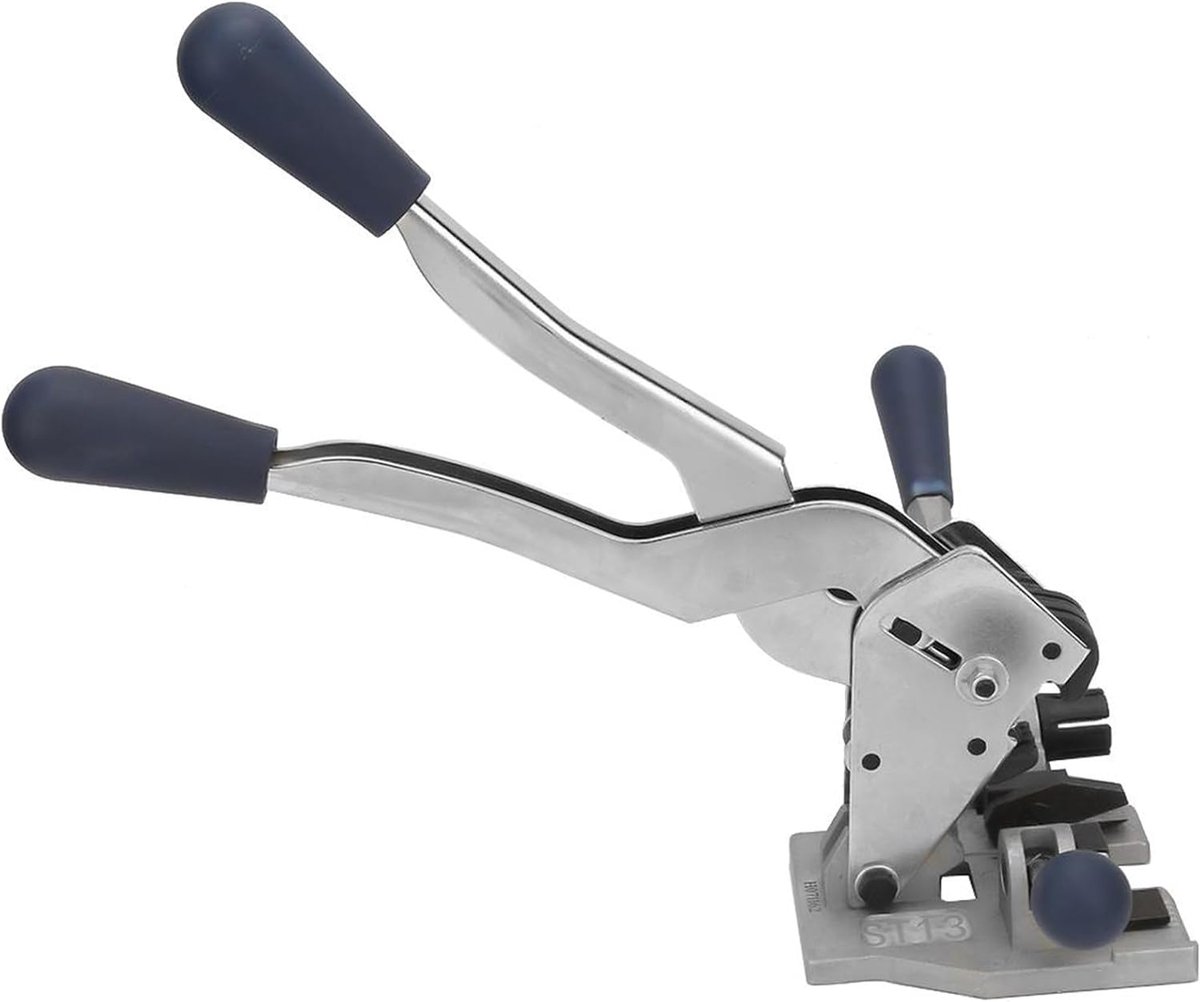 SnelShoppen - 3 in 1 Handmatige Strapping Tool - Multi-Functionele Staalklem voor Metaalindustrie - Lichtgewicht en Duurzaam - Efficiënt Verpakken en