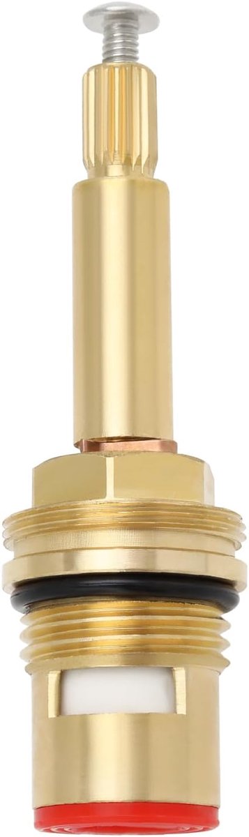 SnelShoppen - 1/2" Koper Douche Badkraan Ventiel Cartridge 20 Tanden Keramische Kraan Cartridge voor Keuken Badkamers - Anticlockwise Openen