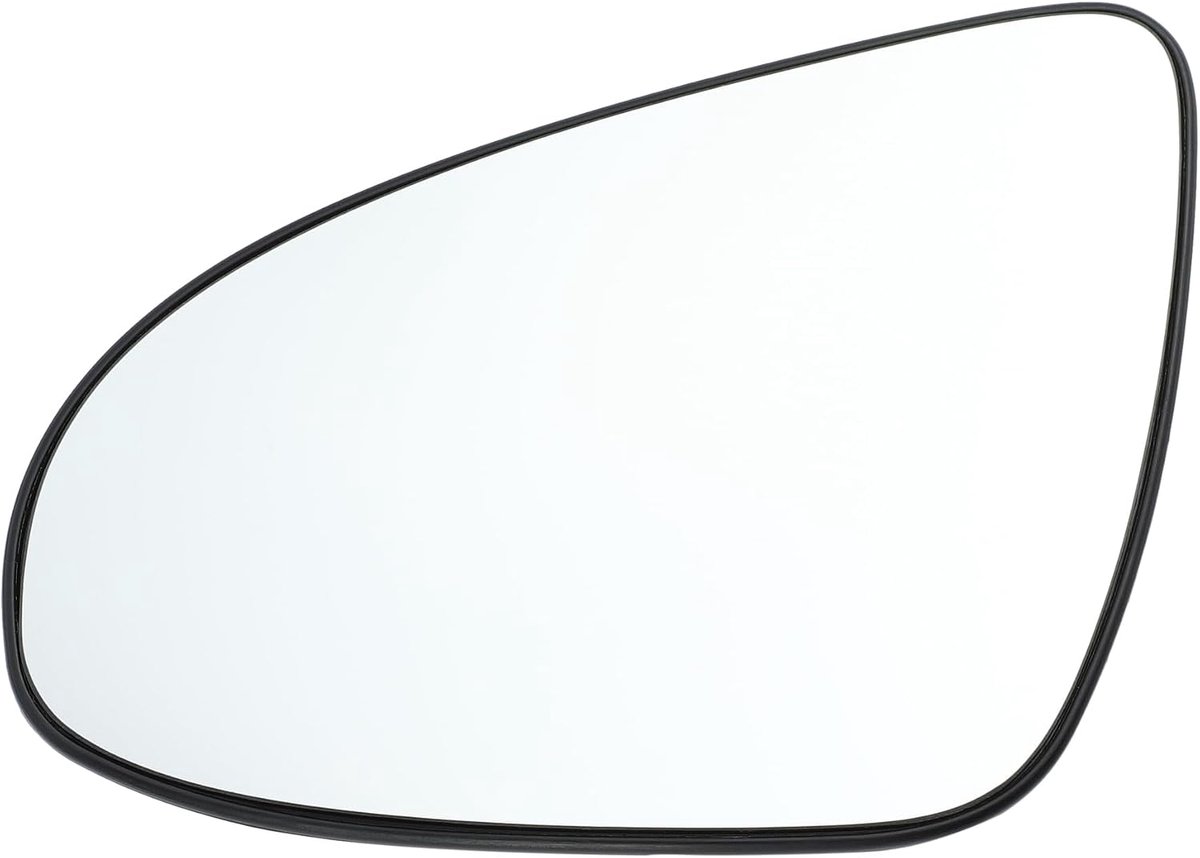 SnelShoppen - Vervangend Linker Zijspiegelglas voor Citroen C1 2014-2022 - Verwarmd Wit Glas met Achterplaat - Perfecte Pasvorm en Hoogwaardige Kwalit