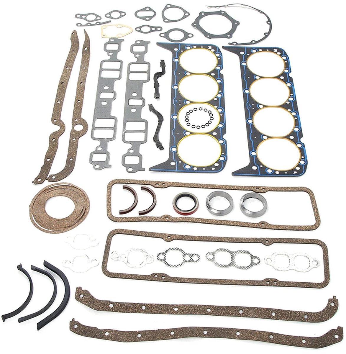 SnelShoppen - 350-delig Gasket Set voor Sbc 350 Motor, Volledige Overhaul Set, Geschikt voor 1981, Hoogwaardige Krukaspakking, Auto Onderdelen