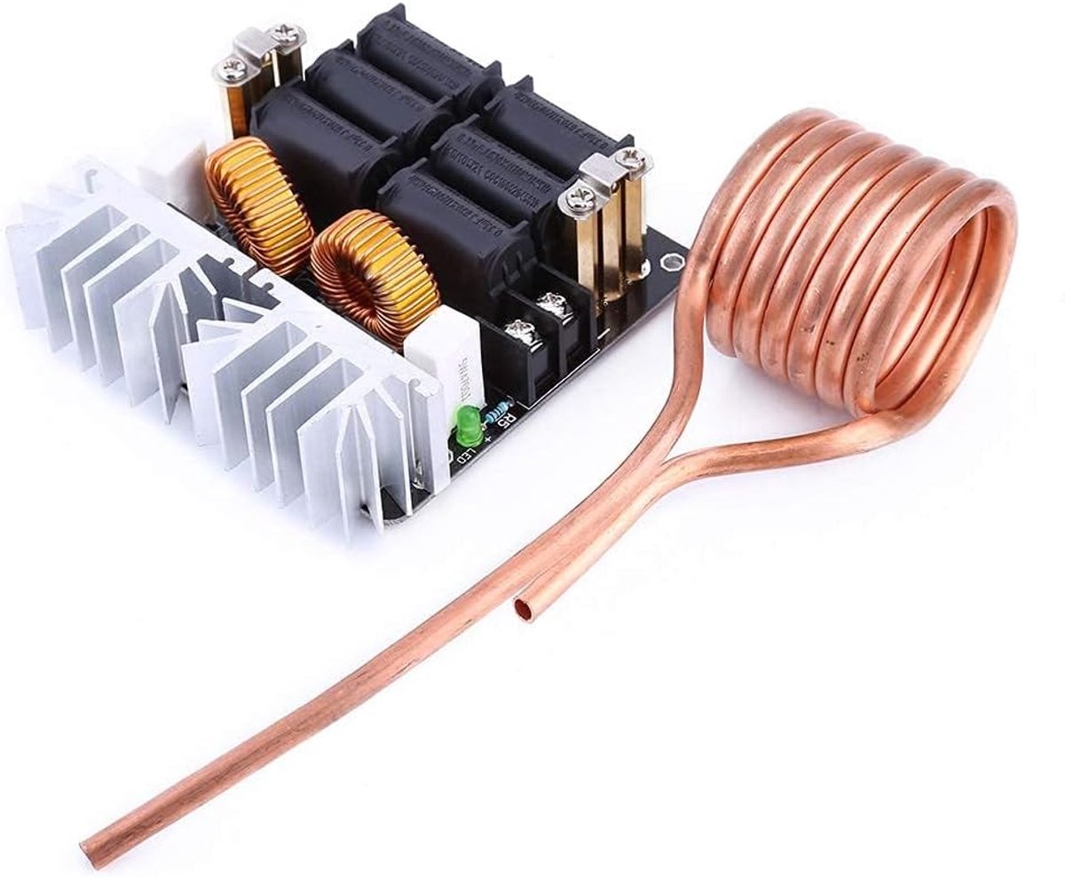 SnelShoppen - 1000W ZVS Laagspanning Inductie Verwarmingsset Coils Module Verwarmingsbord Module Flyback Driver Heater DIY voor Kleine Onderdelen