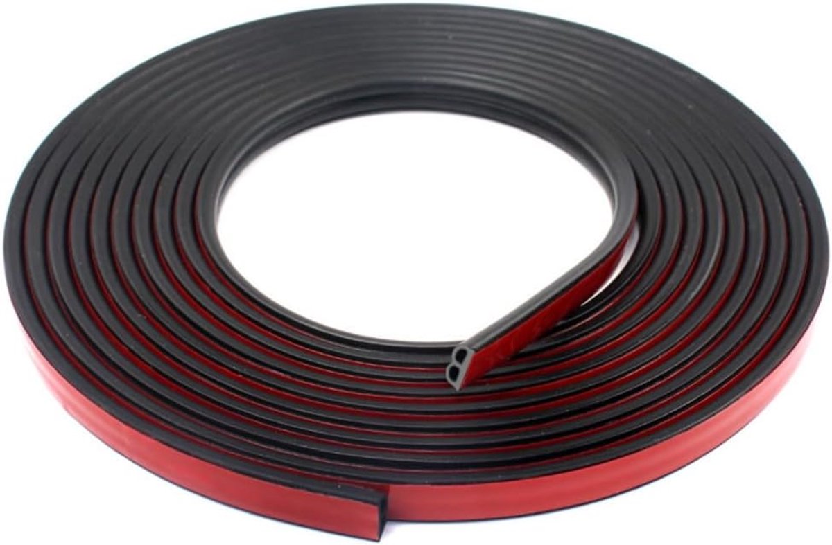 SnelShoppen - EPDM Rubber Deurrubber 20m 12mm x 5mm B Vorm Geluidsisolatie Auto Interieur en Motorkap
