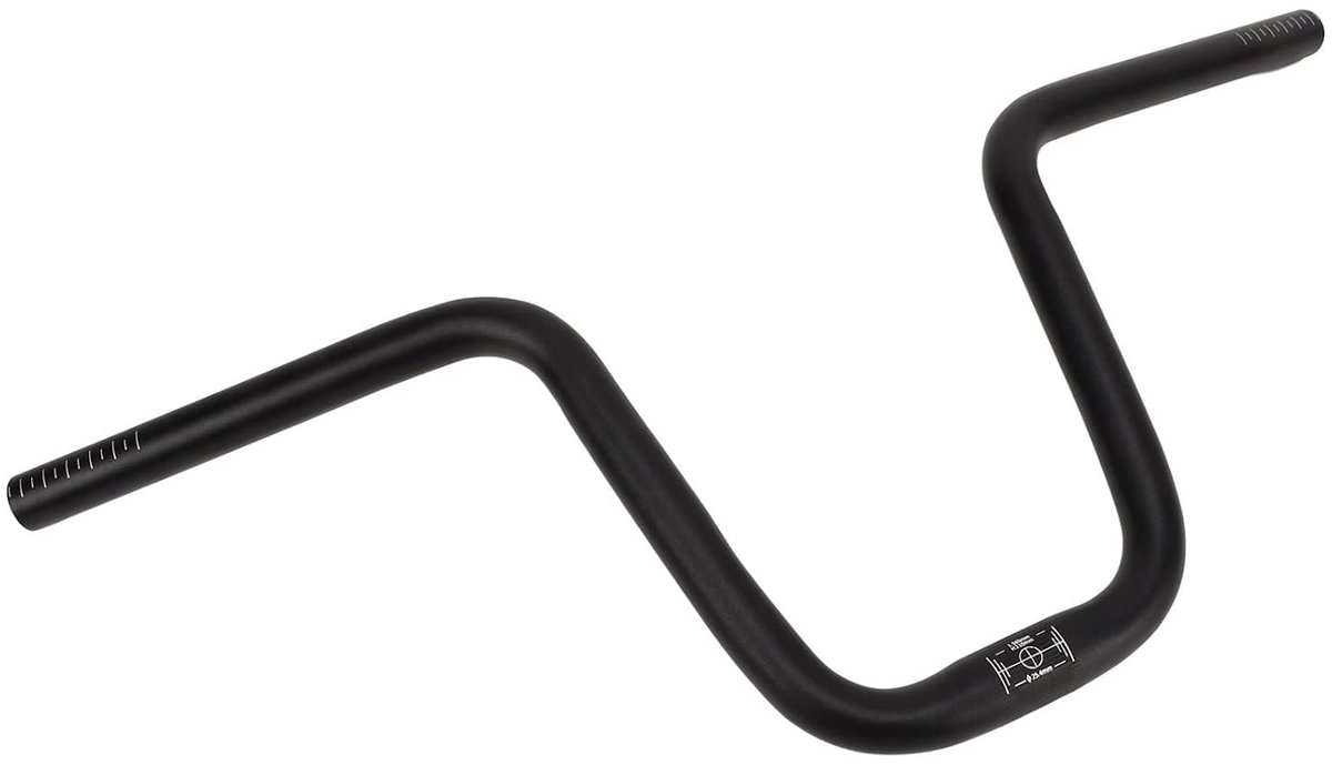 SnelShoppen - Mountainbike Riser Stuur, 25.4mm x 580mm Aluminium Antivibratie Voor Comfortabel Fietsen, Lichtgewicht en Makkelijk te Reinigen, 210mm H