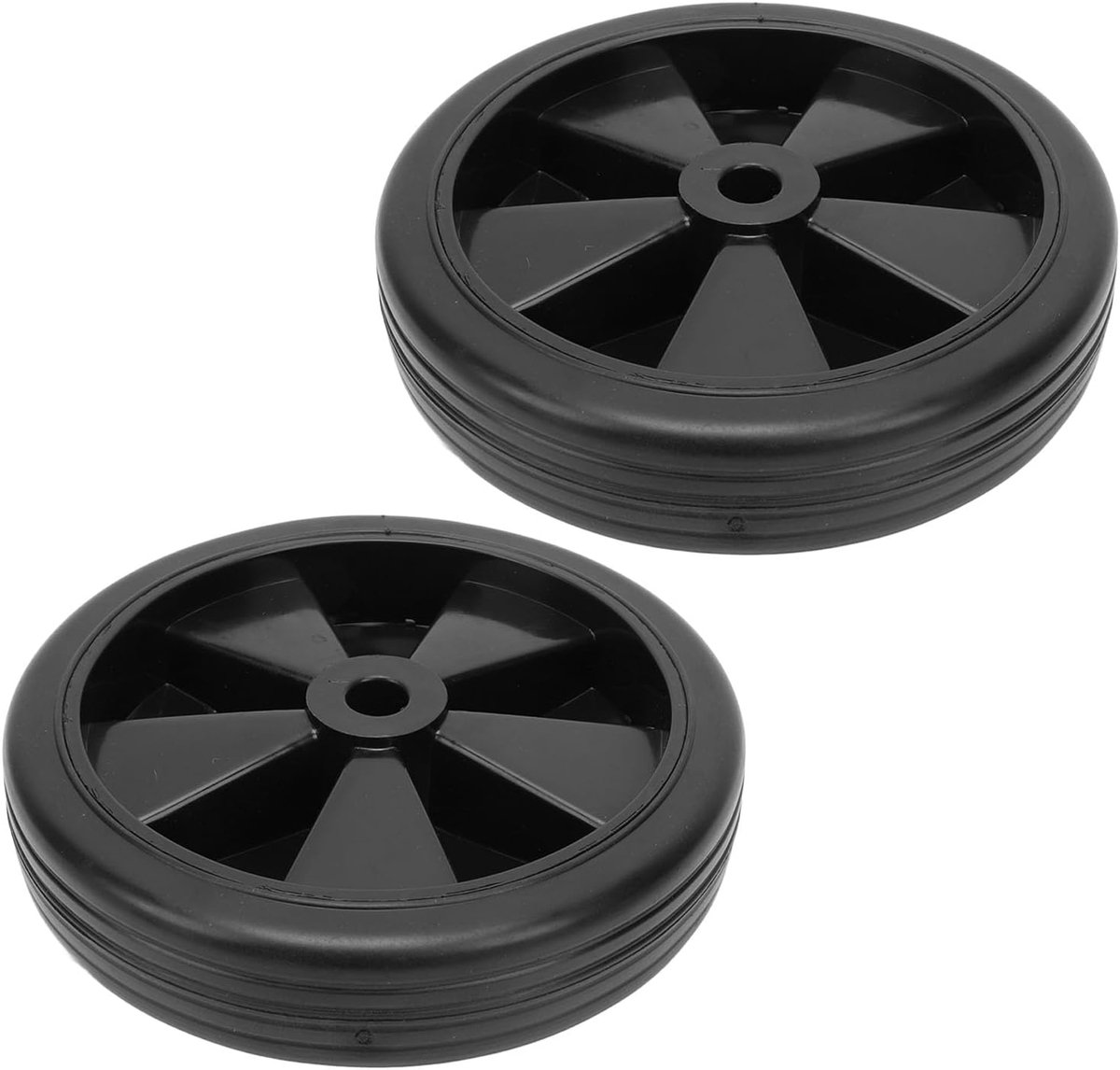 SnelShoppen - 2 Pack Vervangingswielen voor Luchtcompressor, Universele Rubber Wielen, 150mm 6 Inch Diameter, Verbeterde Mobiliteit voor Werkplaats en