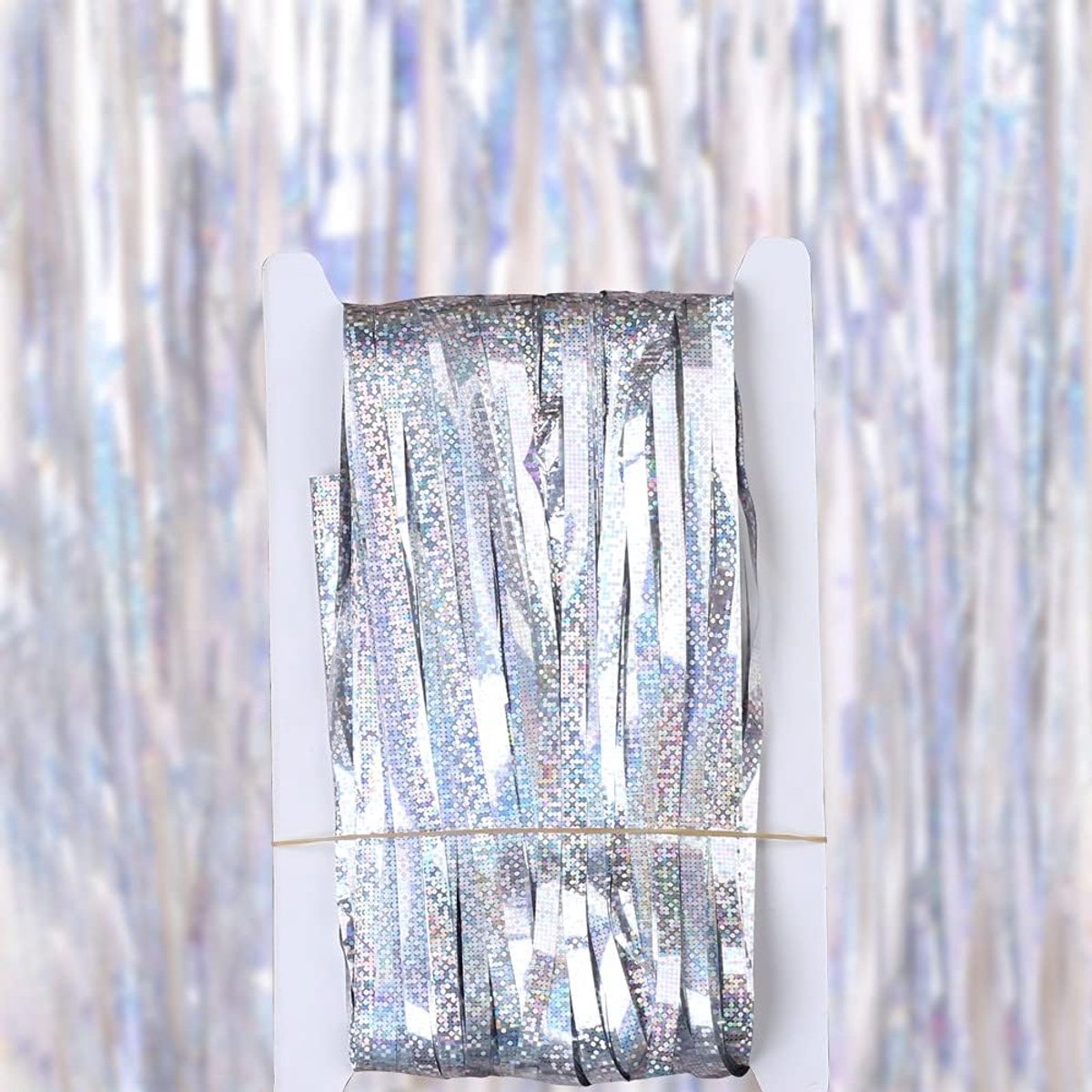 SnelShoppen - Lametta Gordijnen, Glanzende Achtergrond Decoratie, Folie Gordijn, Fringe, Verjaardag, Feest Decoratie, Glitter, Tinsel Lametta voor Ker