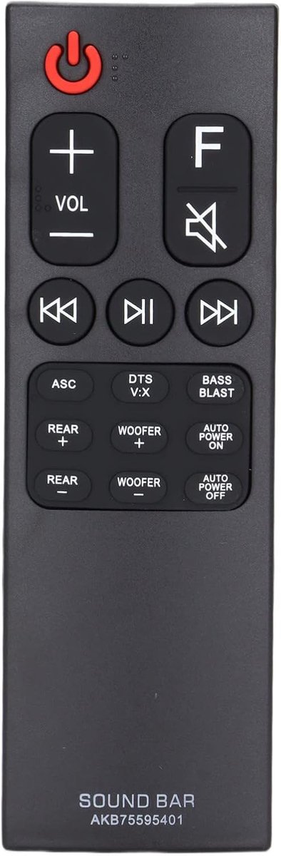 SnelShoppen - Universele Soundbar Afstandsbediening voor SK5Y SK5R, Vervangende Remote Control voor Thuisbioscoop Geluidsinstallatie, Eenvoudig in Geb