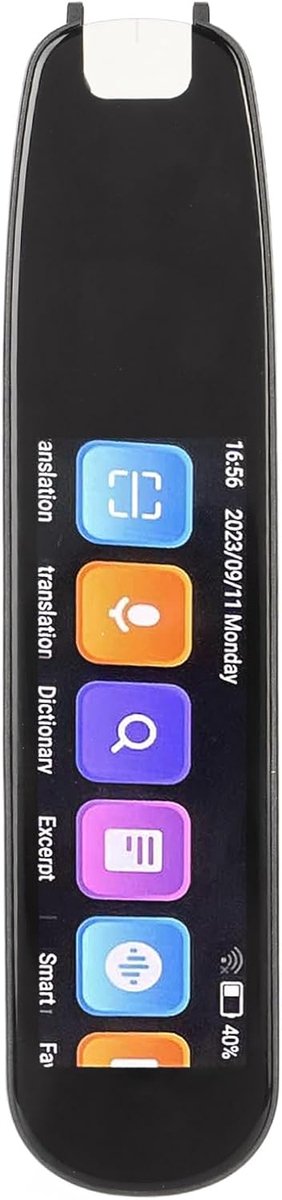 SnelShoppen - Taalvertaler Pen met 134 Online Stempel Scanner, Ondersteuning voor Fotovertaling, Tekstextractie, Elektronisch Woordenboek, Spraakverta