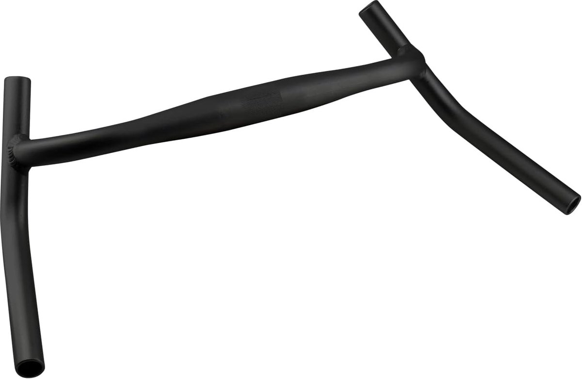 SnelShoppen - Aluminium Alloy Fietshandvatten - Breed Hoek Mountainbike - 22.2 x 31.8 mm - Verkrijgbaar in 430, 560, 610, 640 mm - Zwart
