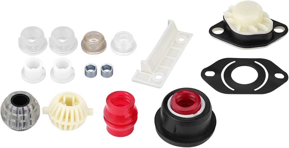SnelShoppen - Rocker Lever Bushing Set 4 + Versnellingspook Reparatie 2 Modellen met Handleiding voor Seat Toledo 191798116A Auto