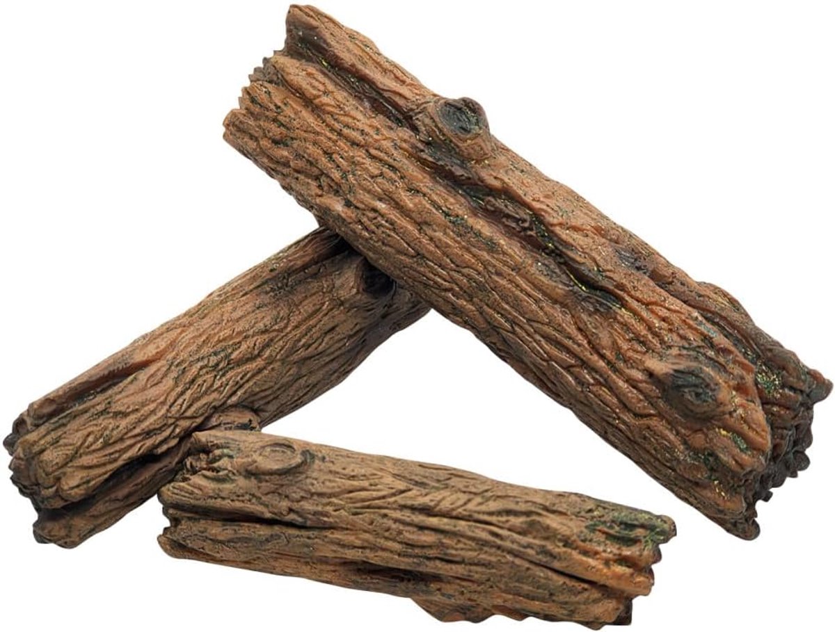 SnelShoppen - Aquarium Driftwood Decoratie Set - 3 Stuks Simulatie Boomstam Ornament Kit - Reptielen Klimsteen Decoratie voor Aquariums Terrariums Pal