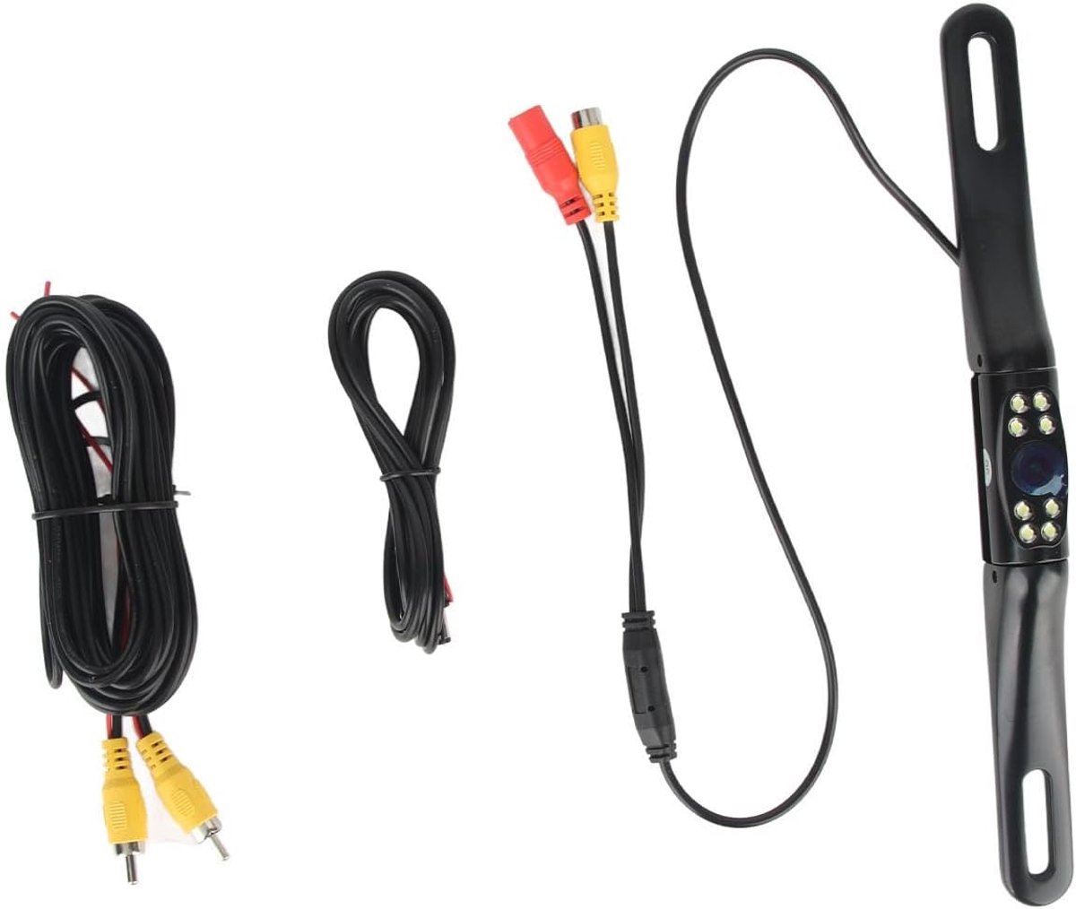 SnelShoppen - 170° Achteruitrijcamera, Nachtcamera, HD COMS Sensor, 12V Voertuig, IP68 Waterdicht, Helder Beeld, Ondersteuning Rijdistance, Veilig Ach