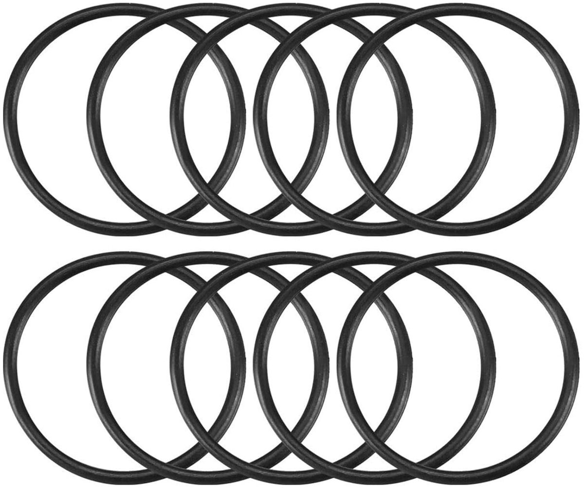 SnelShoppen - Pack van 10 Nitril Rubber O-Ringen 43mm - Waterdichte Rubber Washers, Spacers, O-Ringen, Seal Kit, Hoogwaardige NBR, 41mm Binnen Diamete