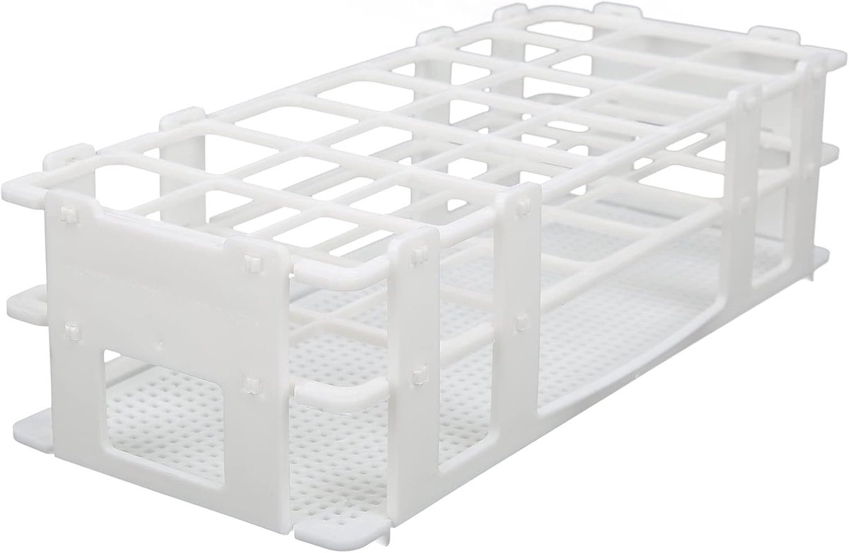 SnelShoppen - Centrifuge Testbuis Rack, Grote Capaciteit Laboratorium Rack voor 21 Testbuizen, Duurzaam ABS, Lichtgewicht, Eenvoudig Schoon te Maken