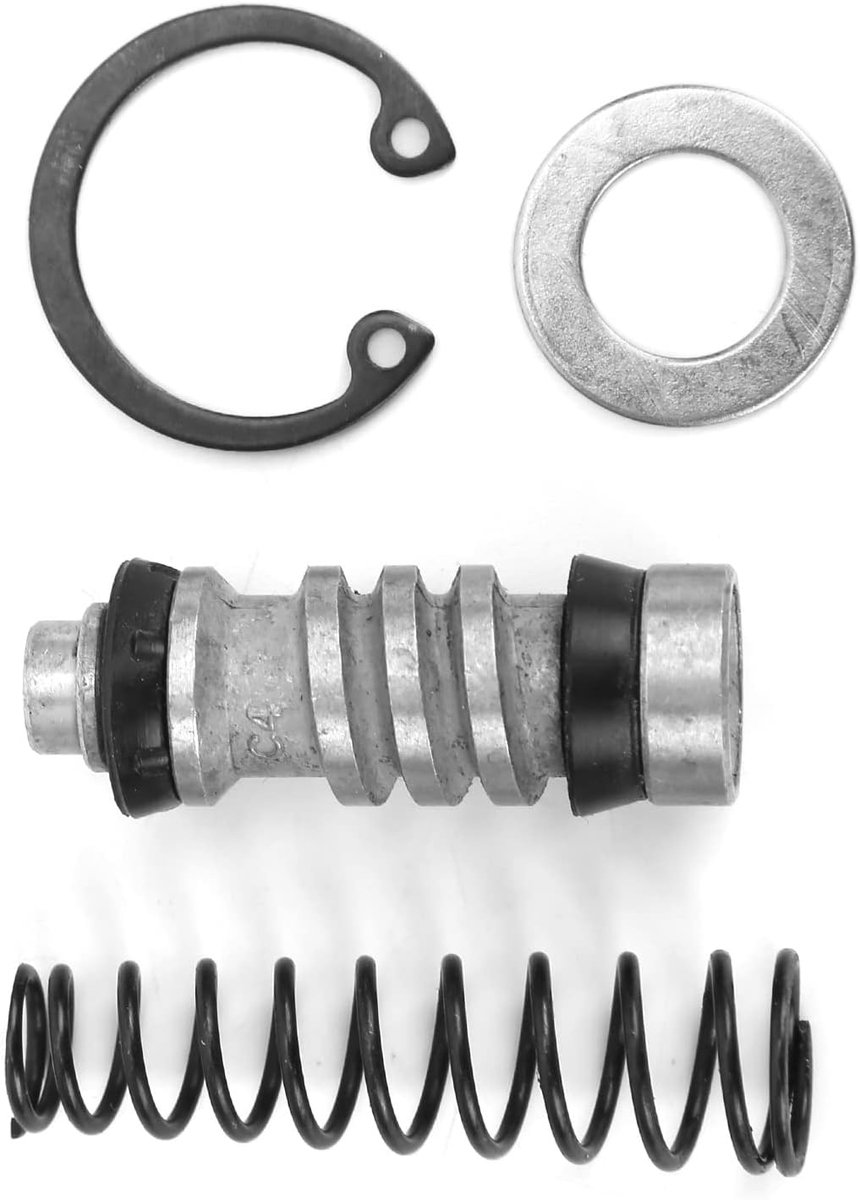 SnelShoppen - 12.7mm Motorfiets Remcilinder Reparatieset met Zuiger, Pakking, Veer - Geschikt voor Achterrem, Hoogwaardige Aluminium Onderdelen