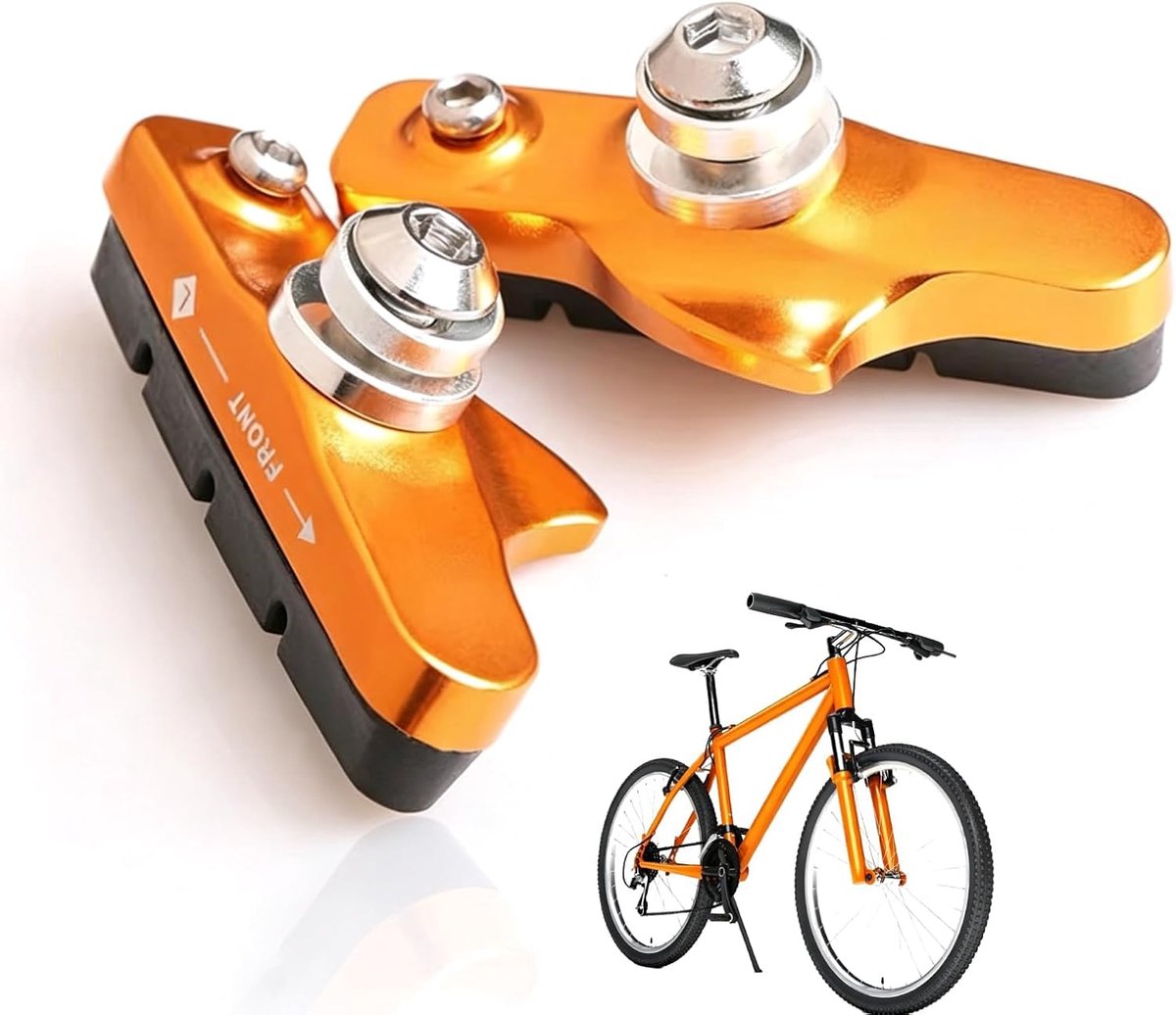 SnelShoppen - 2 Stuks Fietsremblokken Vervangende Remschoenen Duurzaam Voor Mountainbike en Stadsfiets - Weerbestendig en Lange Levensduur