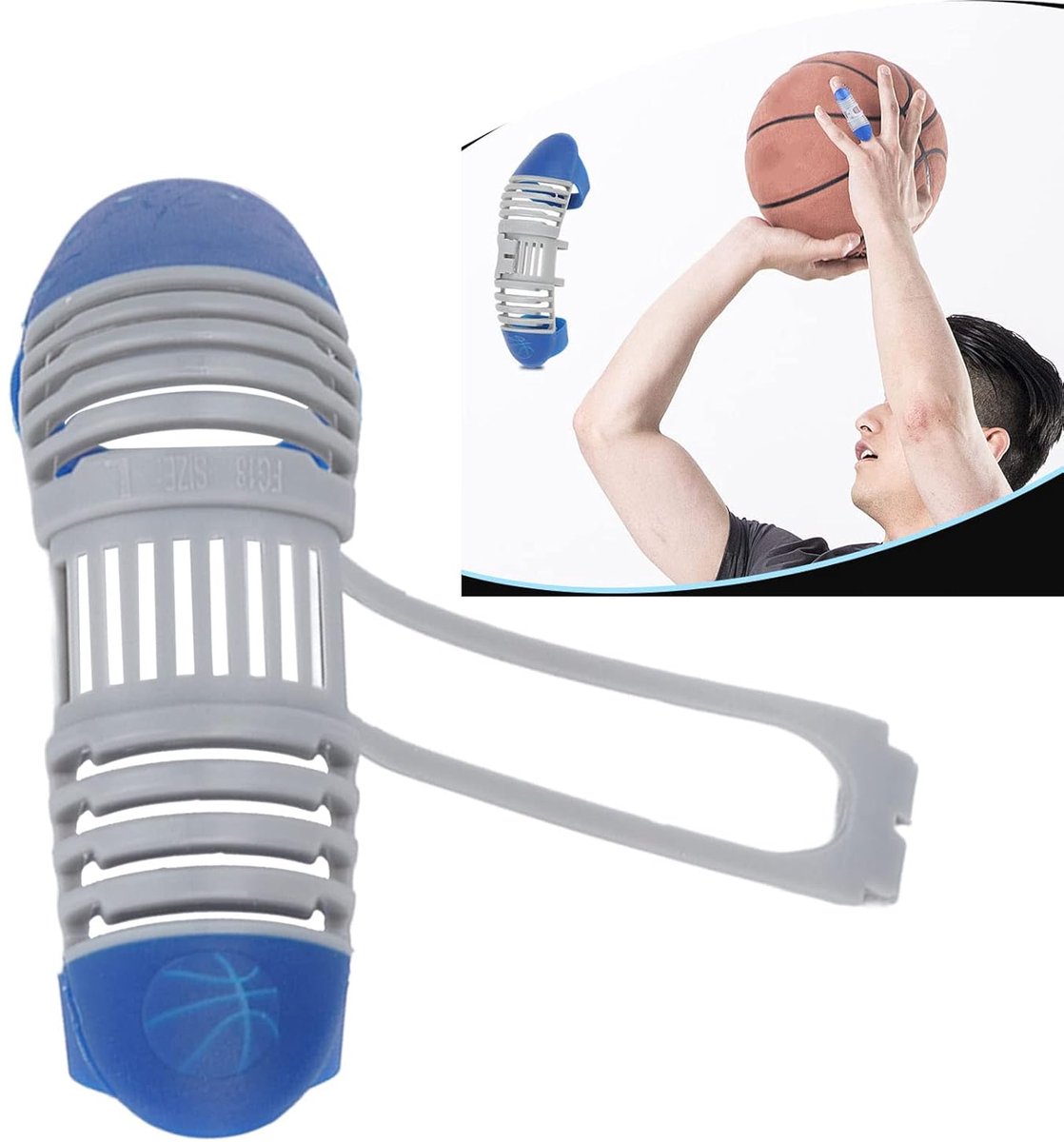SnelShoppen - Finger Splint, Basketball Finger Guard, Vinger Ondersteuning Brace voor Basketbal en Volleybal, Holle Type Vinger Sleeve Ondersteuner (M