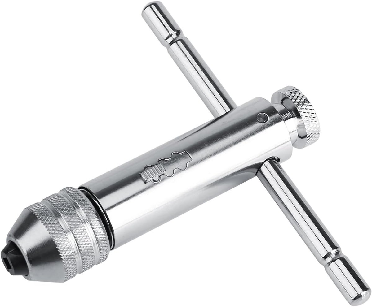 SnelShoppen - T-Handle Steeksleutel, Verstelbare T-Handle Steeksleutel M3-M8 & M5-M12 voor Tap- en Draadset, Roestvrij Staal, Handgereedschap voor Klu