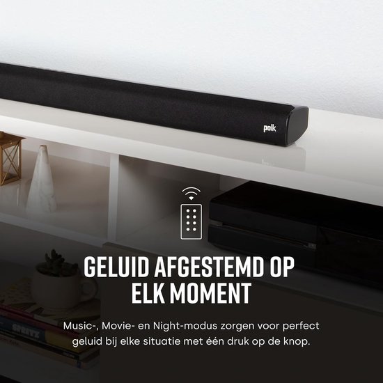 Tv Geluidssysteem - Soundbar met Subwoofer - Film en Muziek - Heldere Dialogen - Compact Ontwerp - Zwart — afbeelding 4