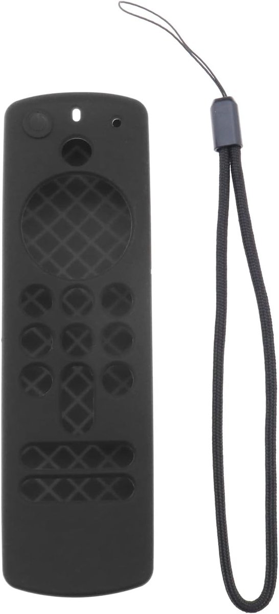 SnelShoppen - Afstandsbediening Beschermhoes met Handriem Geschikt voor Alexa Stemafstandsbediening 2021 (3e Generatie) / Fire TV Stick 4K 2021 Silici