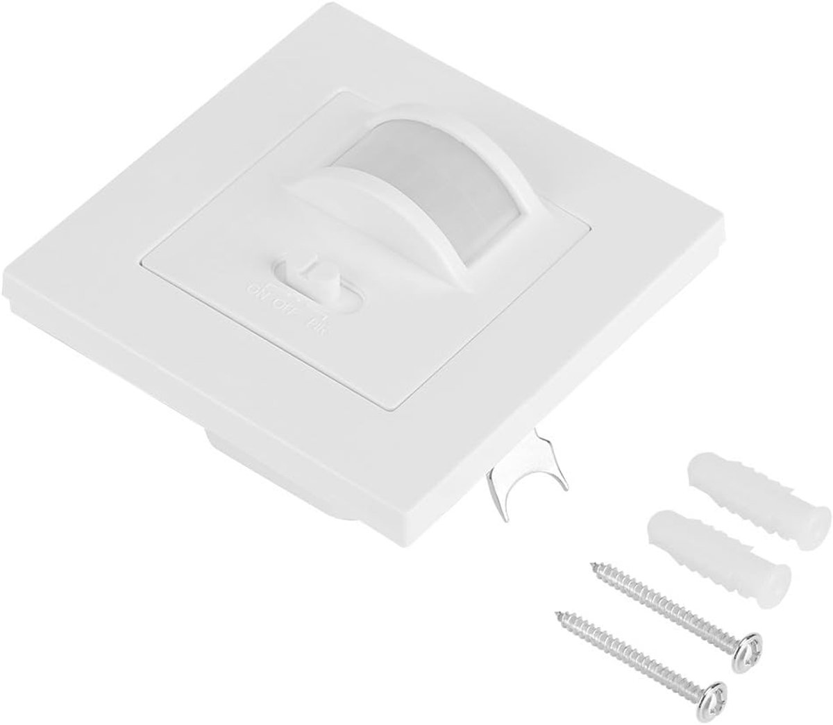 SnelShoppen - PIR Bewegingssensor Schakelaar met Ingebouwde Infrarood Sensor, Handmatige / Automatische Aan/Uit voor Wandlamp, Verlichting en Ventilat