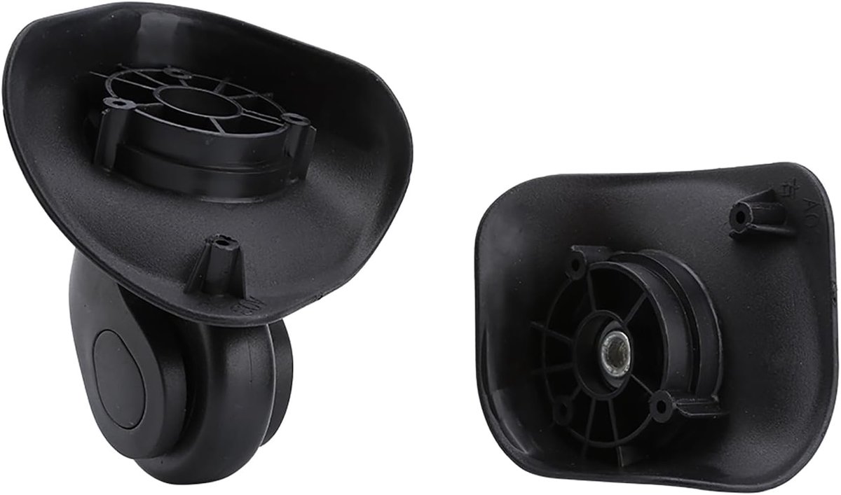SnelShoppen - Vervangende Koffers Wielen 2 Stuks, Duurzame PVC Koffers Wieltjes met Dubbele Rollen en Lagers, Flexibele Reiswielen voor Luggage & Trol