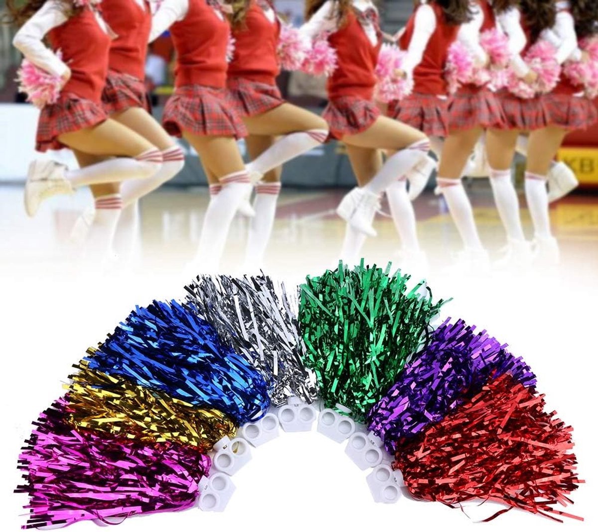 SnelShoppen - Cheerleading Tassen met Franje voor Meisjes - 7 Kleuren - Cheerleader Speelgoed - Sporttas Accessoire - Perfect voor Feesten en Sporteve