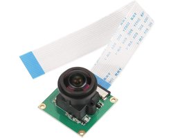 HD 4K camera module met 5MP sensor, OV5647 chip en 175° fisheye lens voor Raspberry Pi B 3/2, ideaal voor video-opnames en livestreaming.
