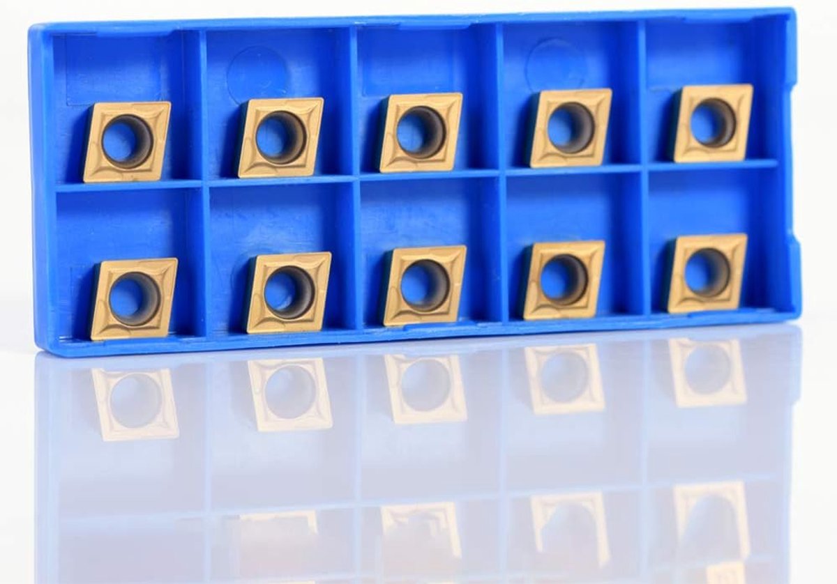 SnelShoppen - 10-delige Carbide Insert Cutter Set, Indexeerbare Snij-inserts voor CNC Frees- en Draaiwerk, CCMT09t304 CCMT32.5, Hoogwaardige Hardmetaa